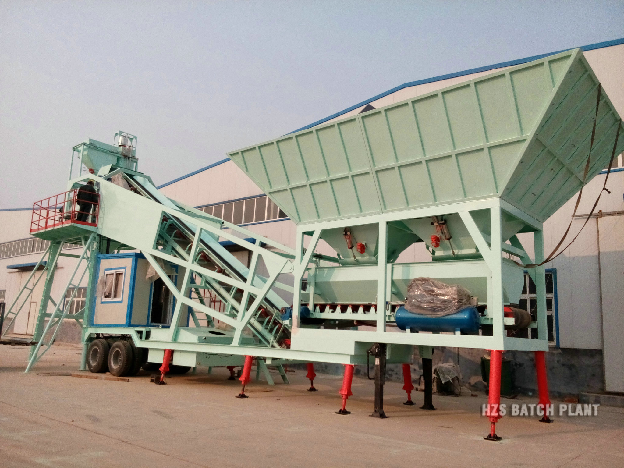 YHZS100 Mobile Concrete Mixing Plant - Image 3